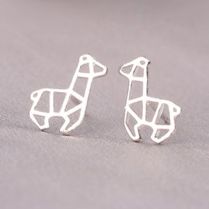 Teenie Tiny Llama Sterling Silver Stud Earrings